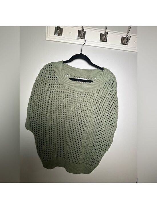 Sonoma Sweaters - Sonoma Women's Sage Green Open Knit Sweater